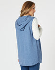 THREADZ-  Ollie Side Button Vest-  Blue
