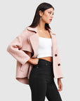 BELLE AND BOOM - I'm Yours Wool Blend Peacoat