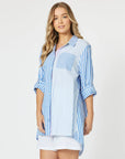 THREADZ - Summer Stripe Shirt - Blue
