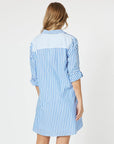 THREADZ - Summer Stripe Shirt - Blue