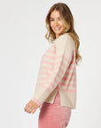 THREADZ - Tempo Stripe Print Knit - Blush/Natural
