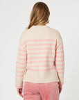 THREADZ - Tempo Stripe Print Knit - Blush/Natural