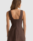 ORTC - Miley Linen Mini Dress - Carob