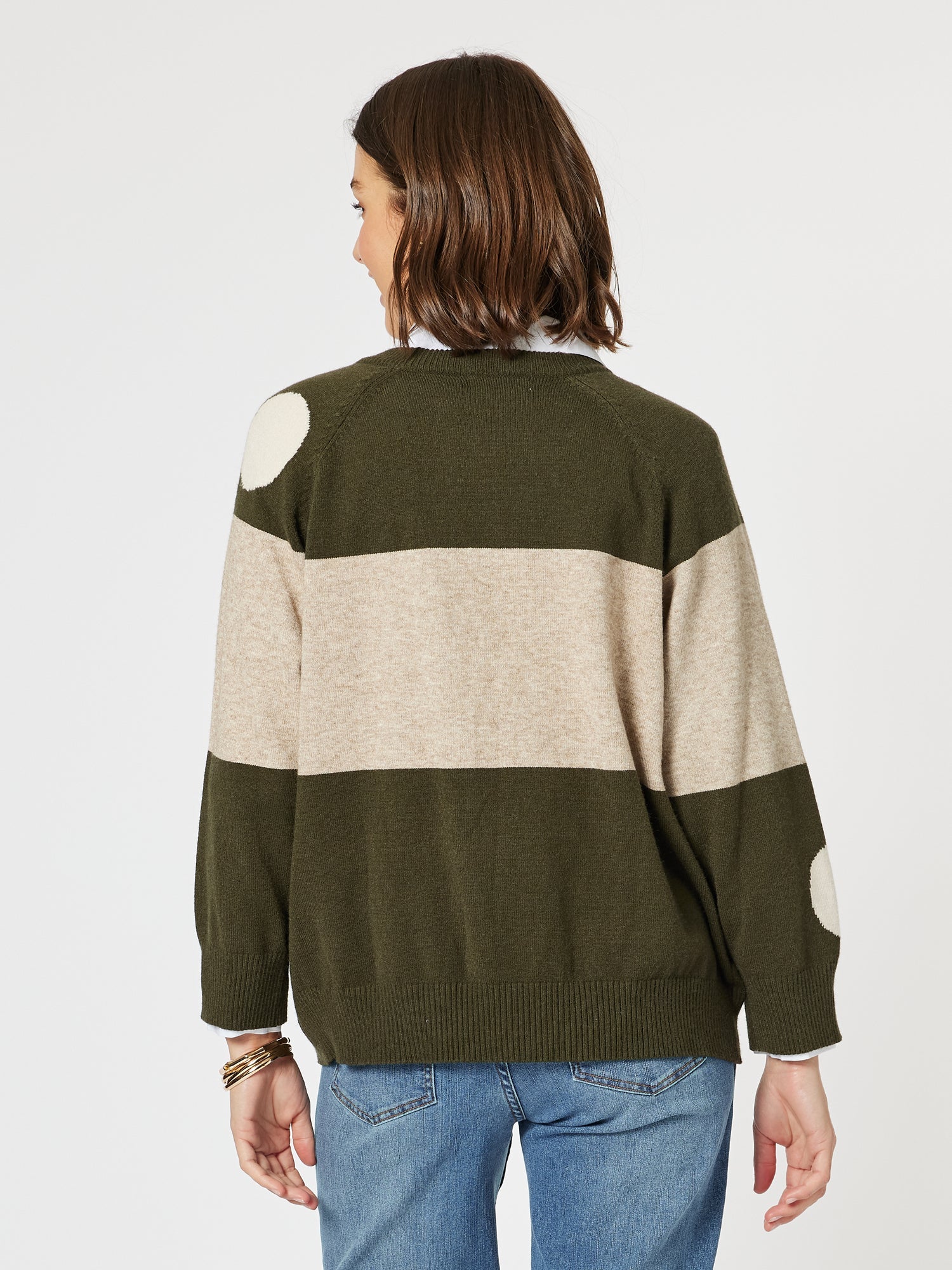 CLARITY Moonlight Spot Print Knit - Khaki.