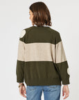 CLARITY Moonlight Spot Print Knit - Khaki.