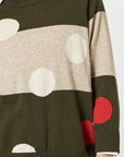 CLARITY Moonlight Spot Print Knit - Khaki.