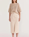 STAPLE THE LABEL-INES DENIM MIDI SKIRT