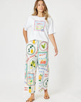 THREADZ - Amalfi Pant - Blue/Multi