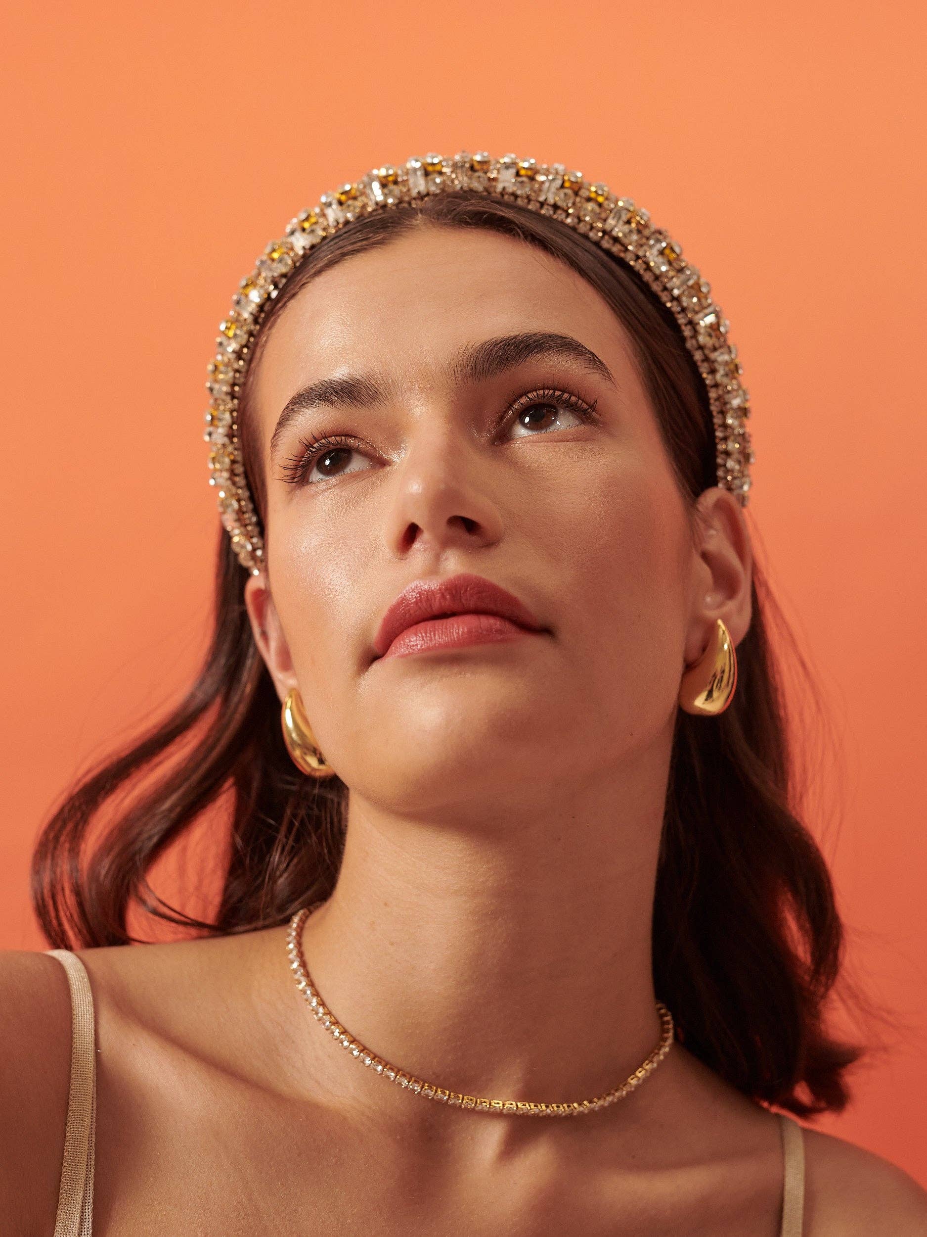 Lustre and Sage Droplet 18K Gold Plated Earrings