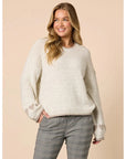 THREADZ - Chic Heart Knit - Ivory