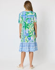 THREADZ - Limoncello Floral Print Dress - Apple Multi