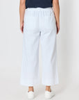 THREADZ - Dune Carpenter Wide Leg Cropped Pant - White