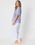 THREADZ - Dune Carpenter Wide Leg Cropped Pant - White