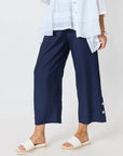 CLARITY - Essential Button Pant - Navy