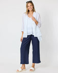 CLARITY - Essential Button Pant - Navy