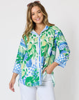 THREADZ - Limoncello Print Shirt - Apple Multi