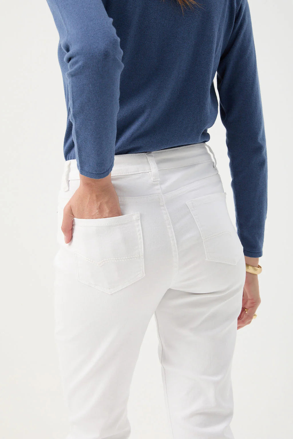 GOONDIWINDI COTTON- 5 Pocket Jean WHITE