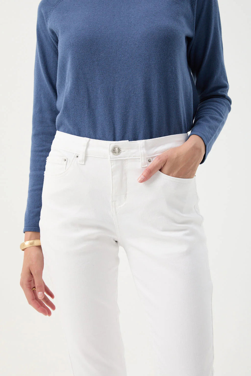 GOONDIWINDI COTTON- 5 Pocket Jean WHITE