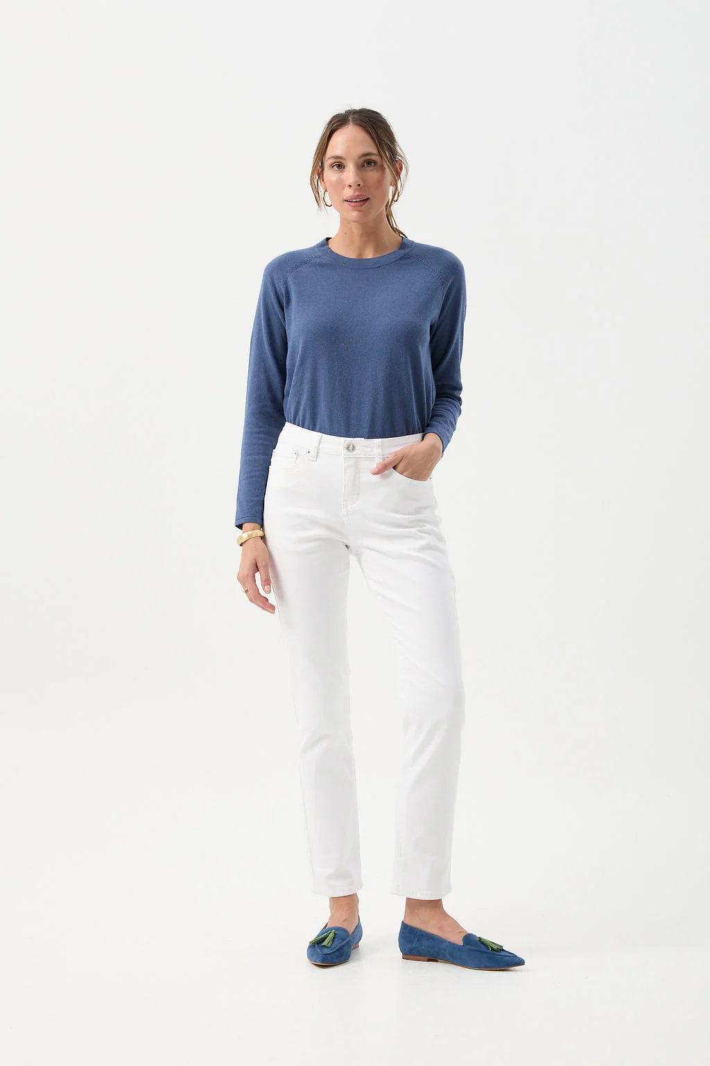 GOONDIWINDI COTTON- 5 Pocket Jean WHITE