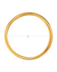 Trinity Interlocking Bangles Gold Plated Bridal