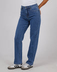 SILENT THEORY- Myla Comfort Straight Jean Blue