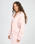 SILENT THEORY - Zip Thru Hoodie - Pale Pink