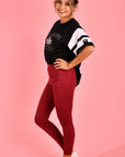 ALL ABOUT EVE ACTIVE- Black and White Tee