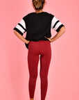ALL ABOUT EVE ACTIVE- Black and White Tee