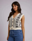 ALL ABOUT EVE - Fleetwood Knit Vest – Vintage White