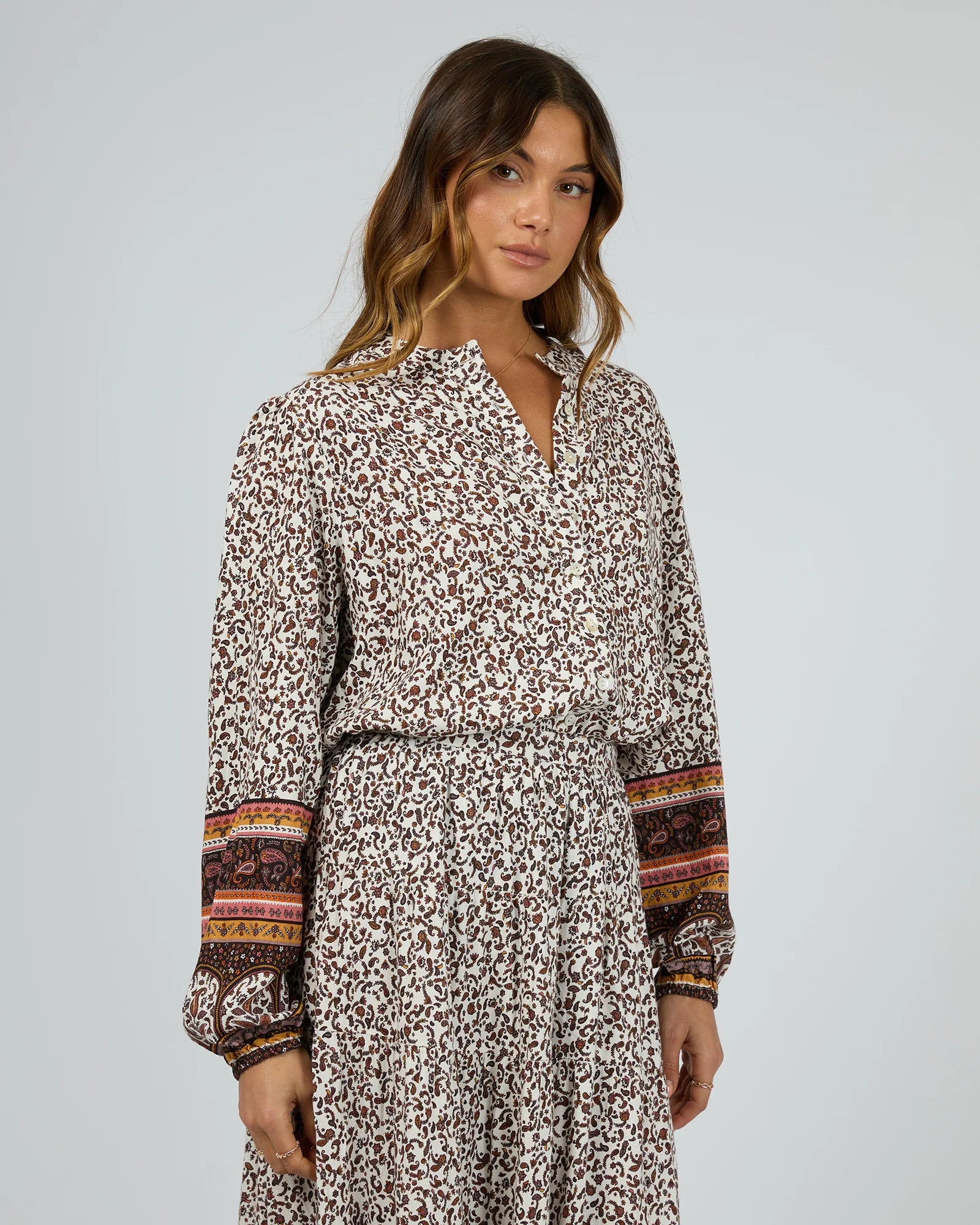 ALL ABOUT EVE-  Honey Floral Print Shirt