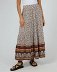 ALL ABOUT EVE-  Honey Floral Print Maxi Skirt