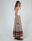 ALL ABOUT EVE-  Honey Floral Print Maxi Skirt