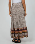 ALL ABOUT EVE-  Honey Floral Print Maxi Skirt