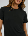 ALL ABOUT EVE - Luxe Active Tee. Black