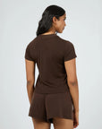 ALL ABOUT EVE - Luxe Active Tee. Brown