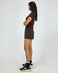 ALL ABOUT EVE - Luxe Active Tee. Brown