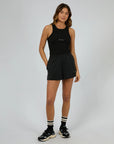 ALL ABOUT EVE - Luxe Active Track Short.  Black
