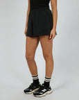 ALL ABOUT EVE - Luxe Active Track Short.  Black