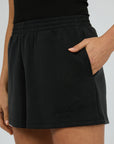 ALL ABOUT EVE - Luxe Active Track Short.  Black