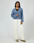 ALL ABOUT EVE SELENA KNIT CARDI BLUE