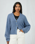 ALL ABOUT EVE SELENA KNIT CARDI BLUE