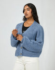 ALL ABOUT EVE SELENA KNIT CARDI BLUE