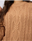 ALL ABOUT EVE- Margaux Cable Knit - TAN       6457285