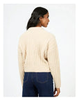 ALL ABOUT EVE- Margaux Cable Knit in Vintage White. 6457285