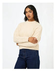 ALL ABOUT EVE- Margaux Cable Knit in Vintage White. 6457285