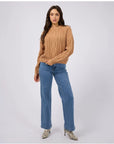 ALL ABOUT EVE- Margaux Cable Knit - TAN       6457285