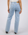 ALL ABOUT EVE SKYE HIGH RISE STRAIGHT LEG JEANS LIGHT BLUE