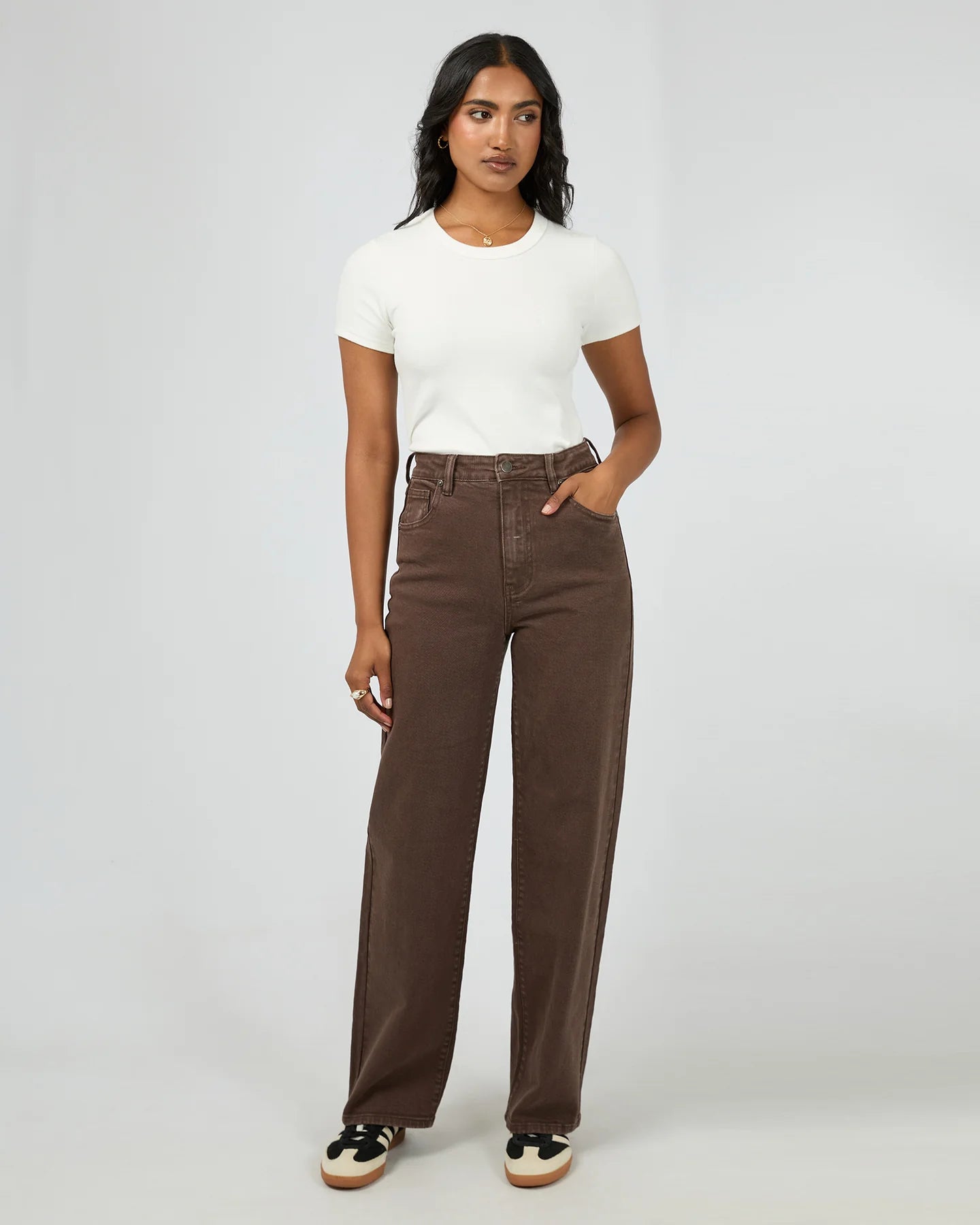 ALL ABOUT EVE- SKYE COMFORT JEAN BROWN