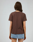 ALL ABOUT EVE - Washed Tee Brown