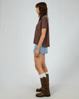 ALL ABOUT EVE - Washed Tee Brown